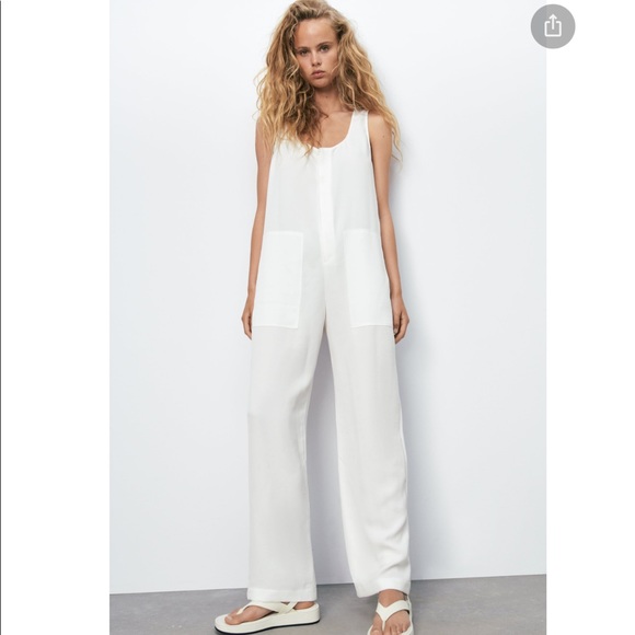 Zara Pants - Zara NWT long flowy overalls